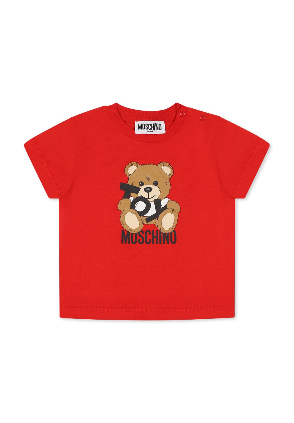 

Футболка с принтом A MANICA CORTA MOSCHINO, красный