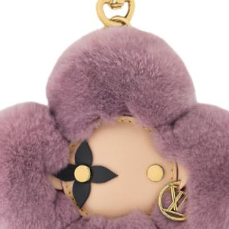 LOUIS VUITTON Женская сумка из норки фиолетовая, Purple — фото 3