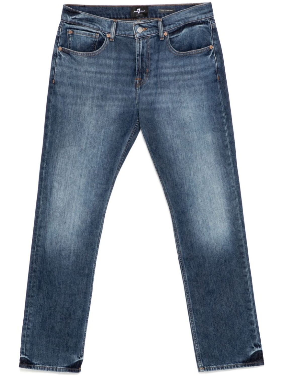 

7 For All Mankind прямые джинсы Heritage, синий