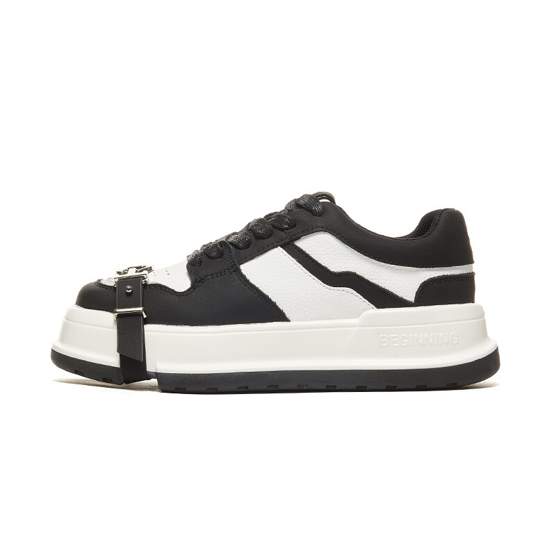 

Кроссовки BURGELY Skateboarding Shoes Women's Low-top, черный/белый