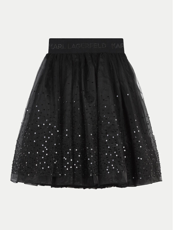 

Тюлевая юбка стандартного кроя Karl Lagerfeld Kids, черный