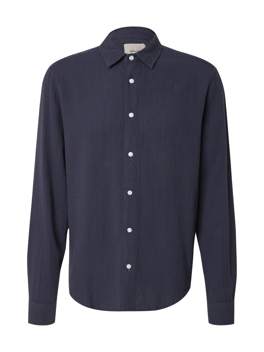 

Рубашка на пуговицах классического кроя Only & Sons ONSSEA, Night Blue