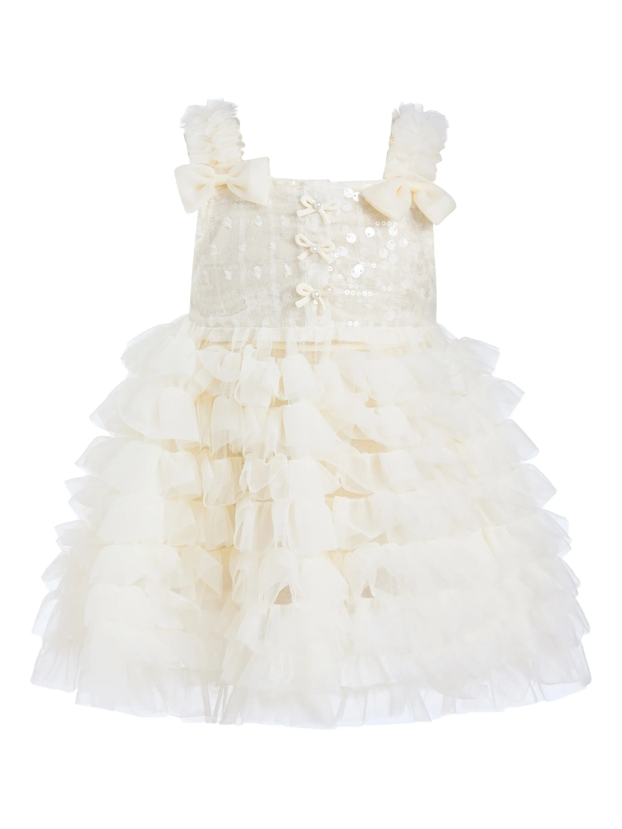 

Платье с оборками Tulleen, белый