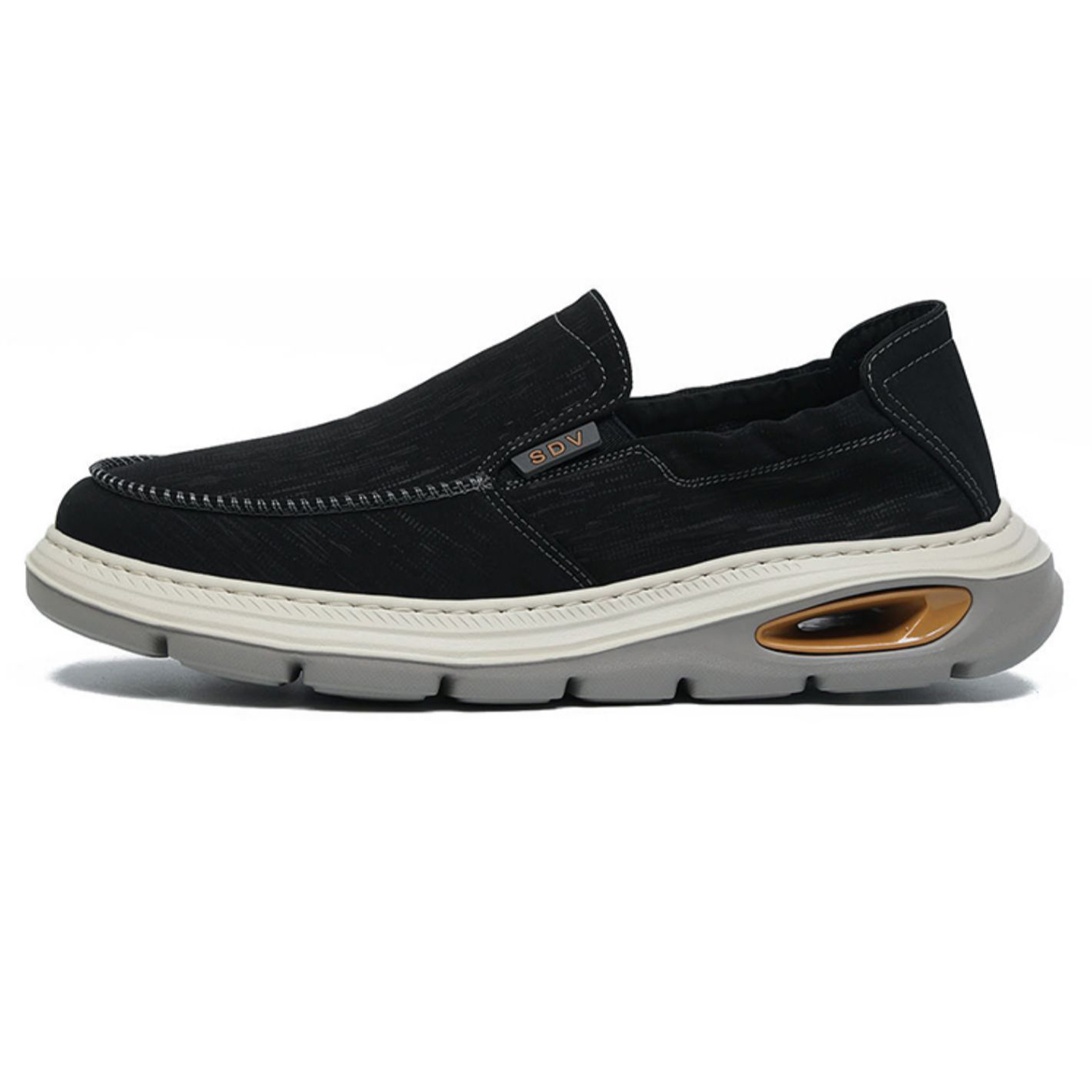 

SENJIALUO Мужские повседневные кроссовки Low Top черные, цвет Black