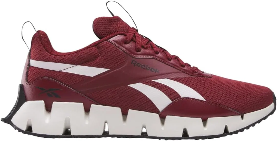 Кроссовки Reebok унисекс Zig Dynamica Str, Rich Maroon Chalk Black