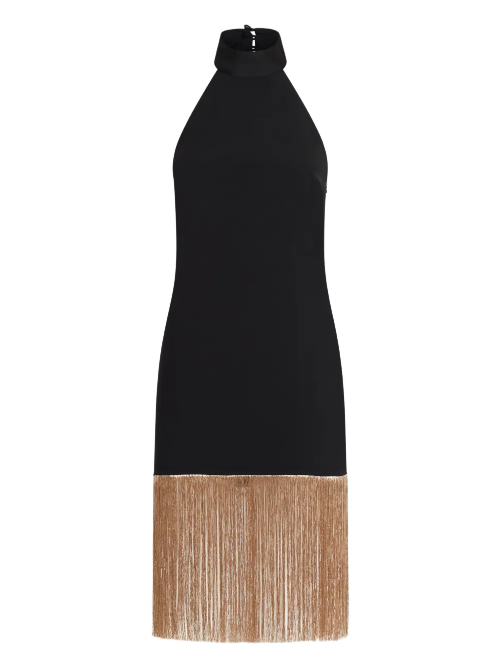 

Мини-платье Berlin на шее с бахромой Taller Marmo, черный