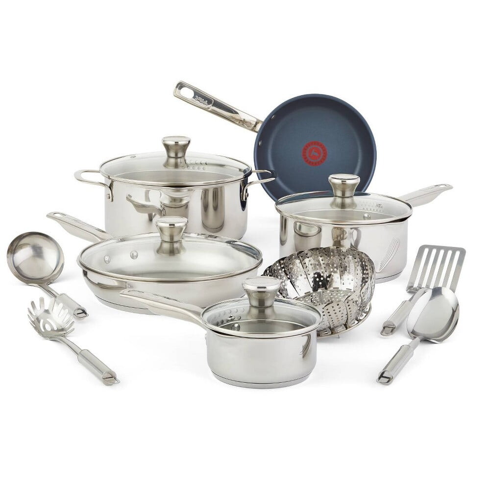 

Набор посуды из нержавеющей стали T-fal Platinum Endurance 14 предметов, стальной