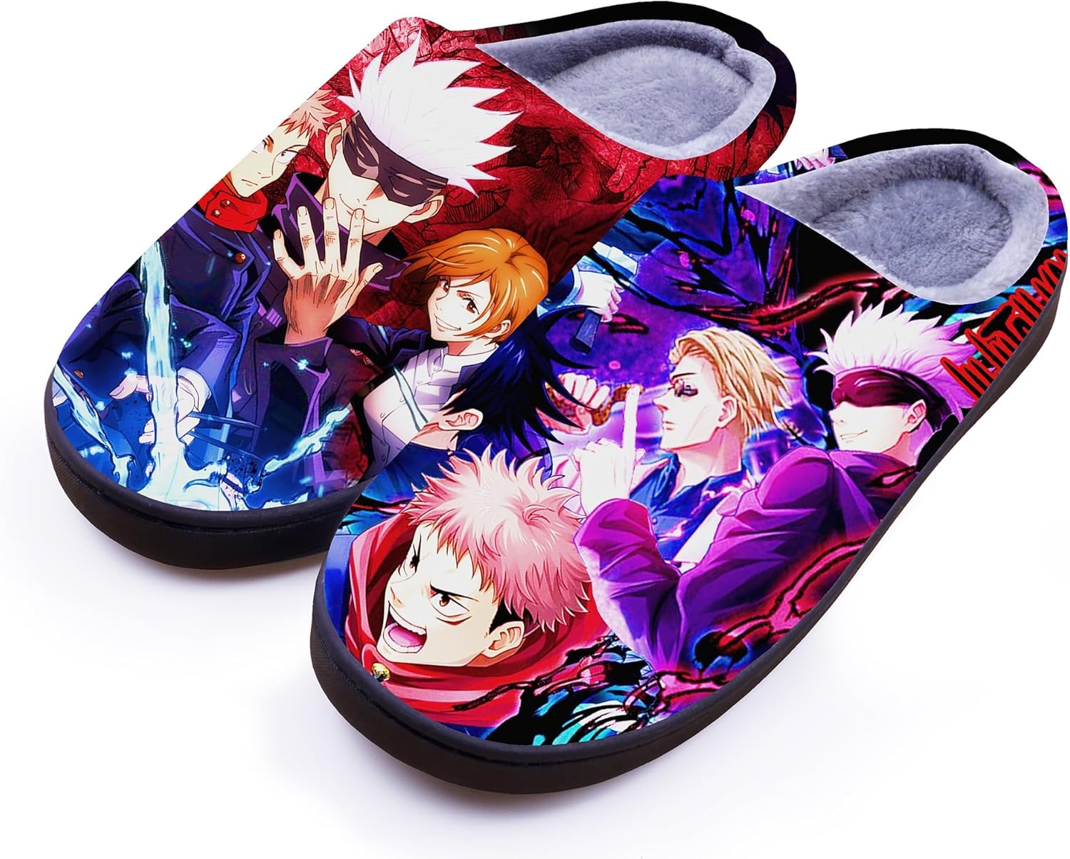 

Мягкие домашние тапочки в стиле аниме для женщин и мужчин, из пеноматериала с эффектом памяти, зимние противоскользящие тапочки для дома и улицы Wanhongyue, A