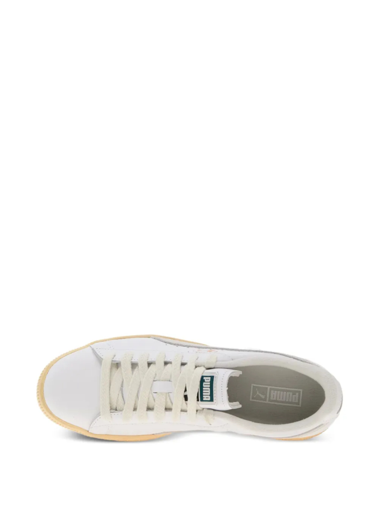 Кожаные кроссовки Clyde Vintage PUMA, белый — фото 4