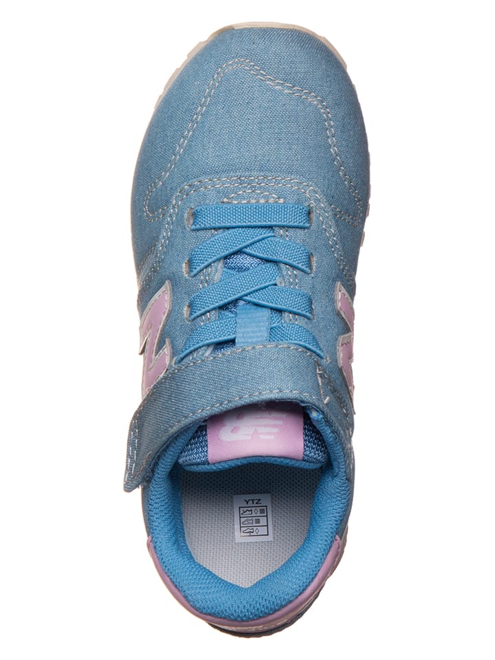 Кроссовки на шнуровке New Balance, синий — фото 4