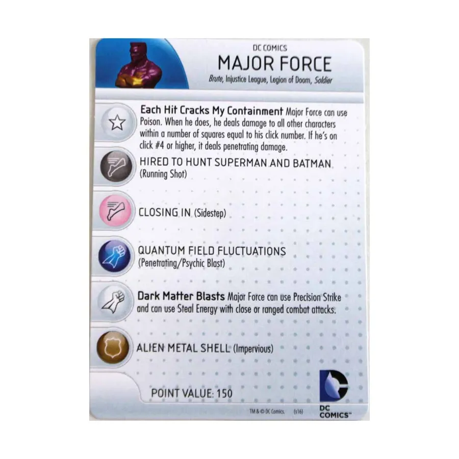 

Major Force # 024 (U), DC HeroClix - World's Finest - Singles