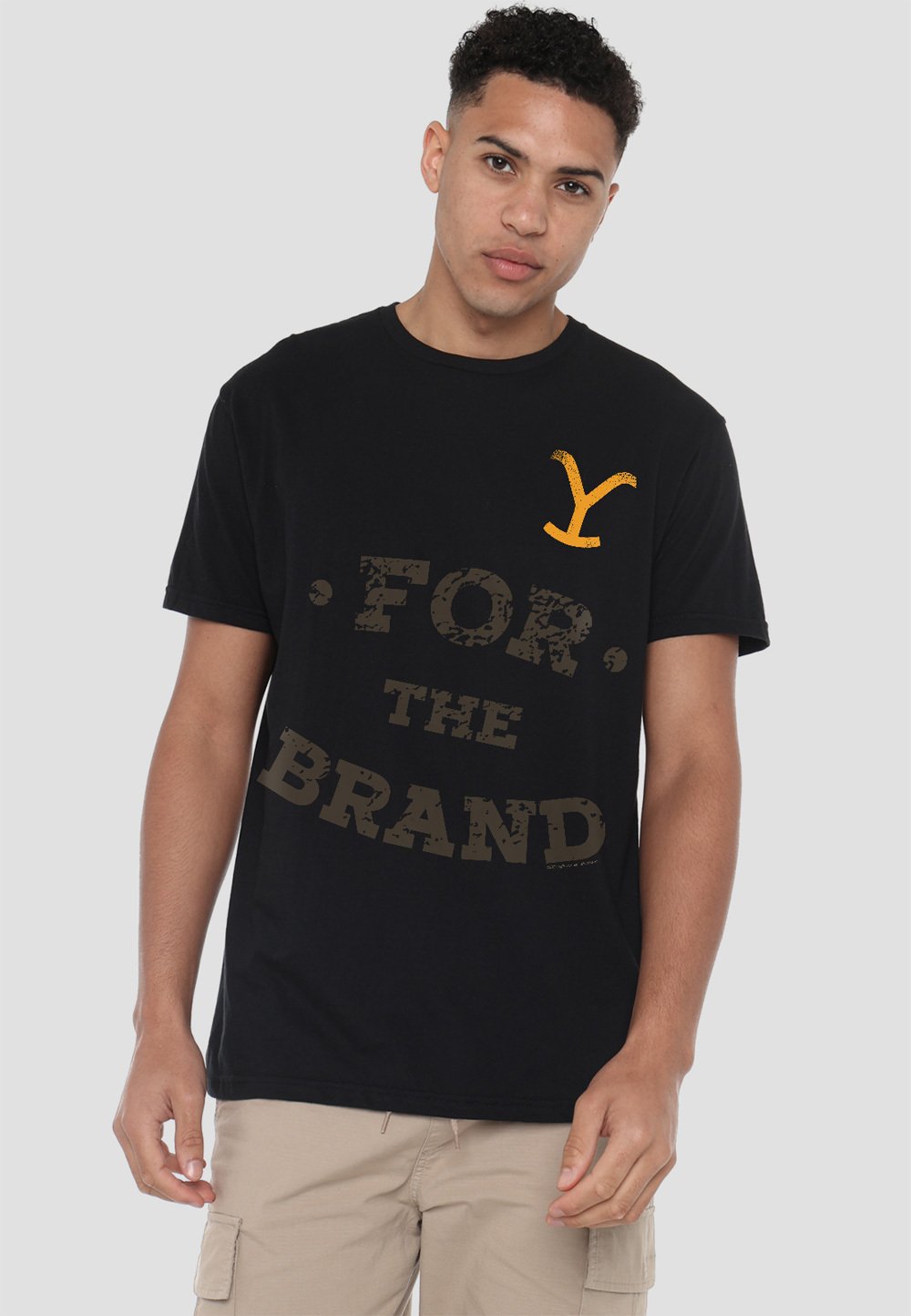 

Футболка с принтом YELLOWSTONE FOR THE BRAND Cotton Soul, черный