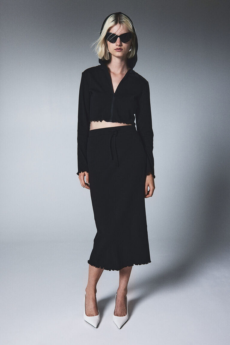 

Юбка-карандаш из джерси H&M, черный