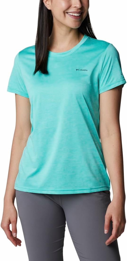 

Columbia Женская Футболка с Принтом для Походов, Electric Turquoise Heather, Синий, Columbia Женская Футболка с Принтом для Походов, Electric Turquoise Heather
