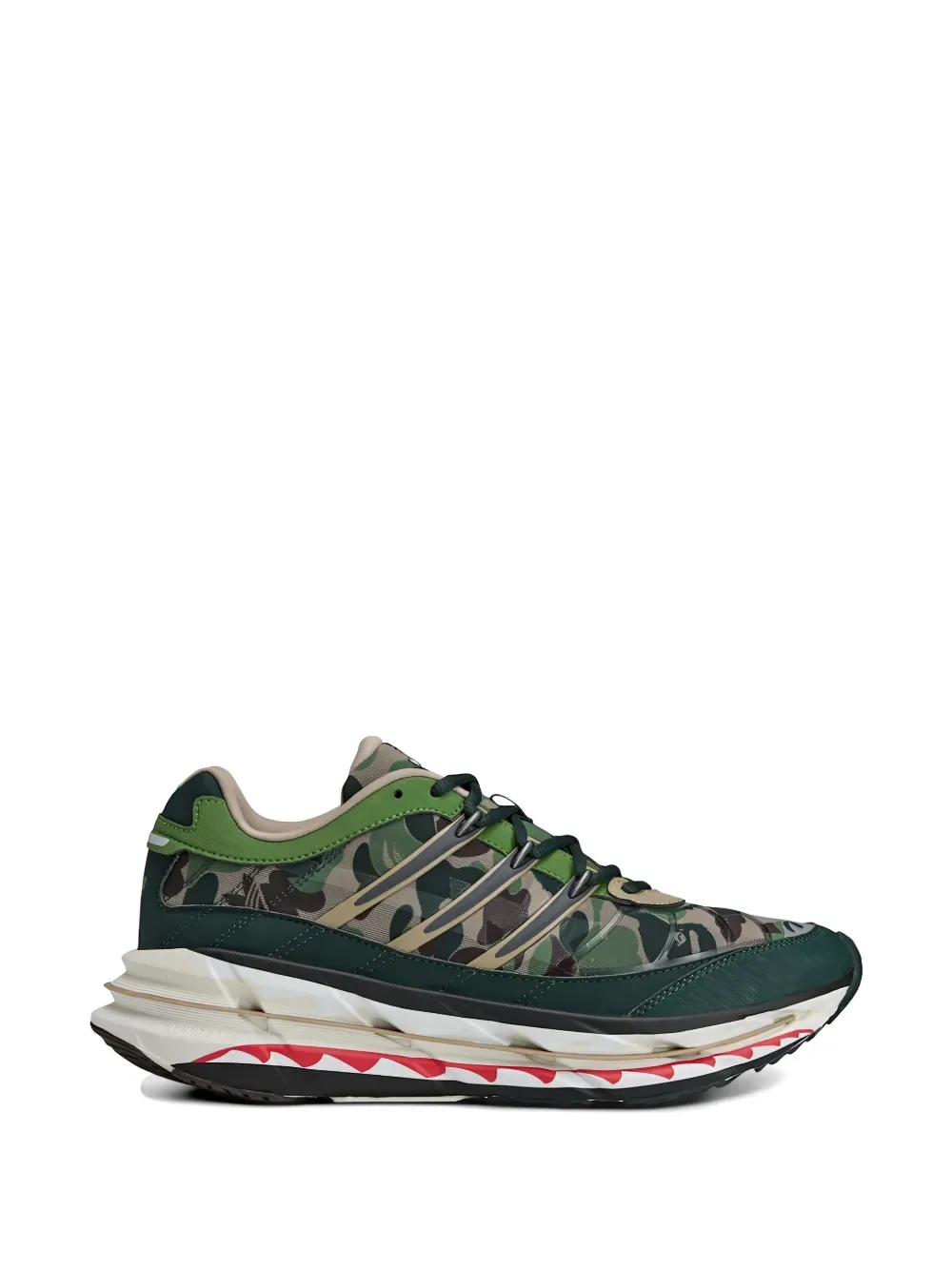 Кроссовки Adistar HRMY BAPE Adidas, зеленый