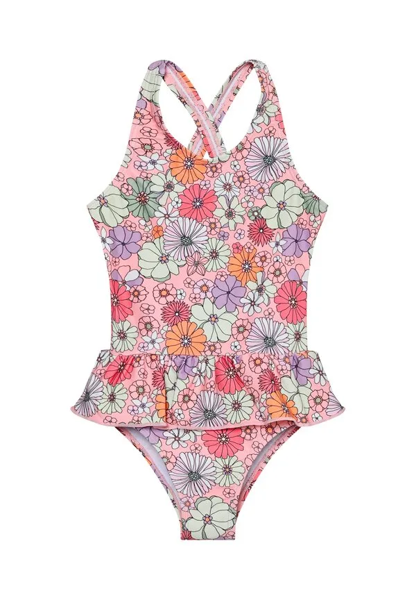 Купальник с принтом по всей поверхности Color Kids, Coral Blush