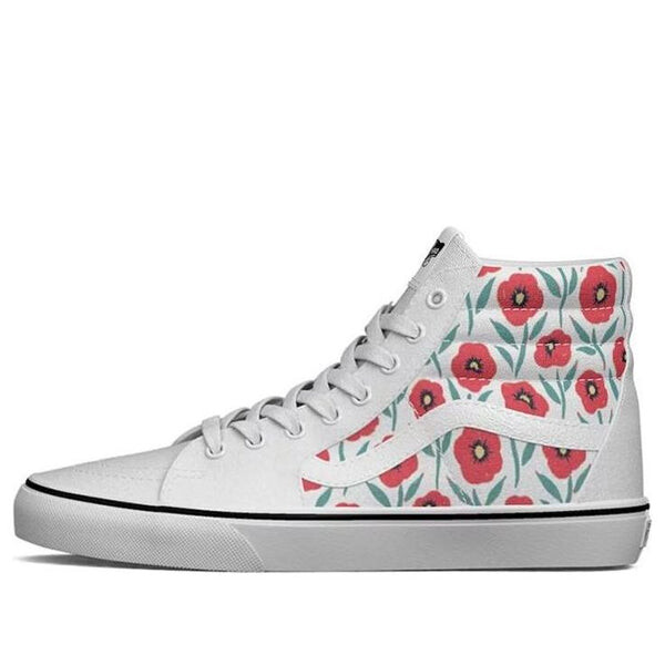 

Кроссовки flowers sk8-hi sneakers multicolor white Vans, белый