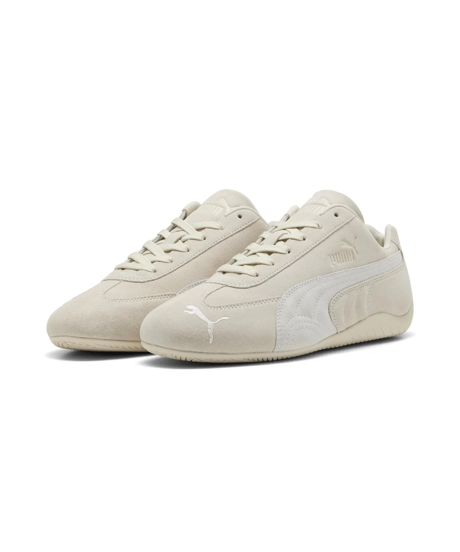 Унисекс кеды из натуральной кожи SPEEDCAT OG PUMA белые — фото 3