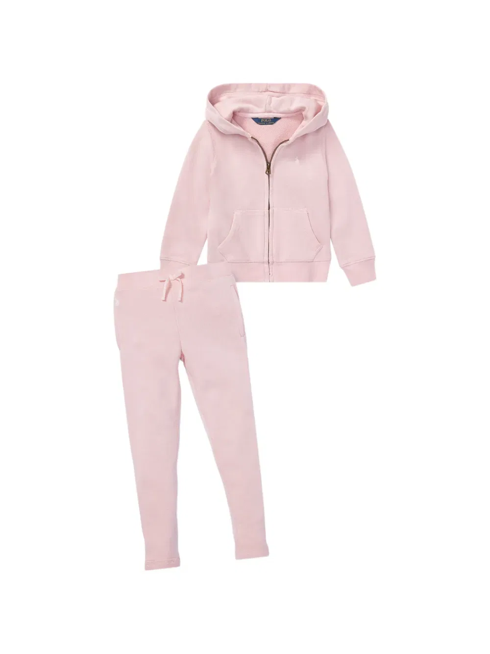 Толстовка на молнии Polo Ralph Lauren Kids, розовый — фото 3
