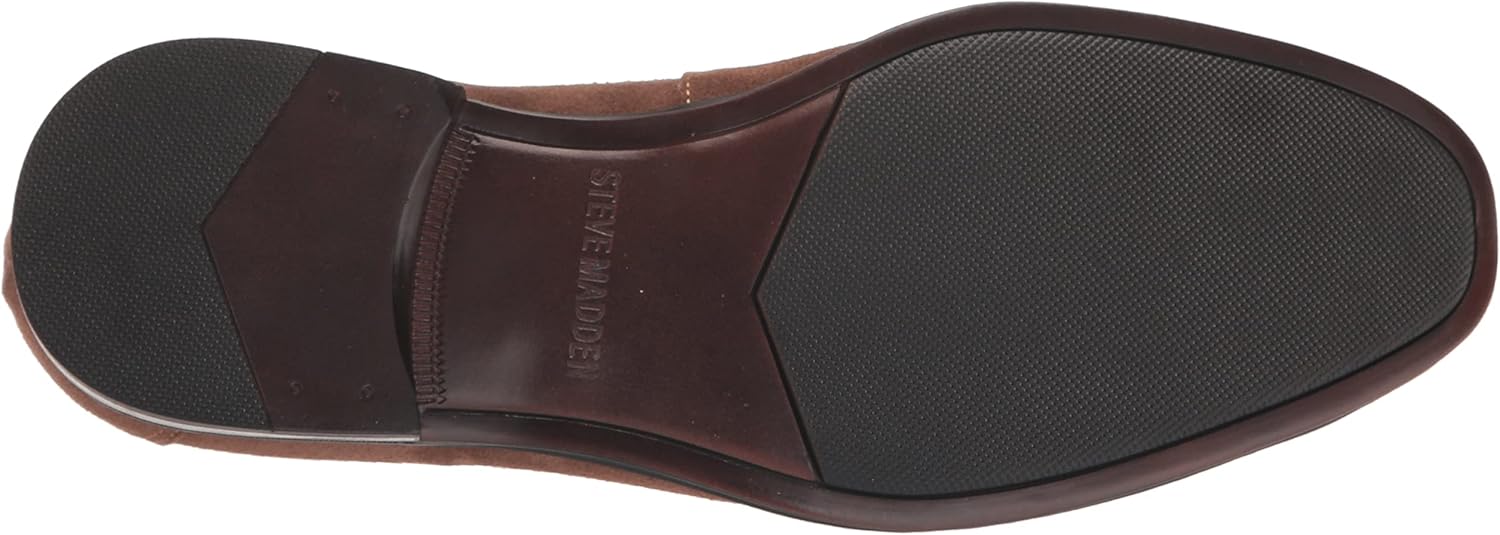 Мужские лоферы Steve Madden Gollie, Tobacco Suede — фото 4
