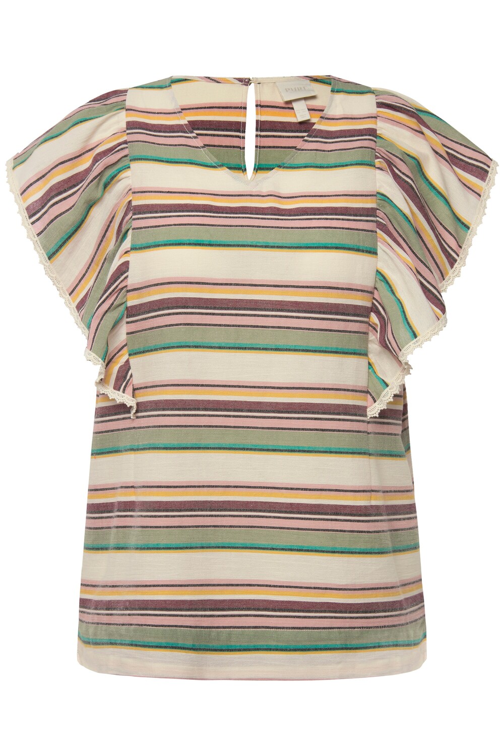 

Блуза Ulla Popken ntop, цвет popcorn