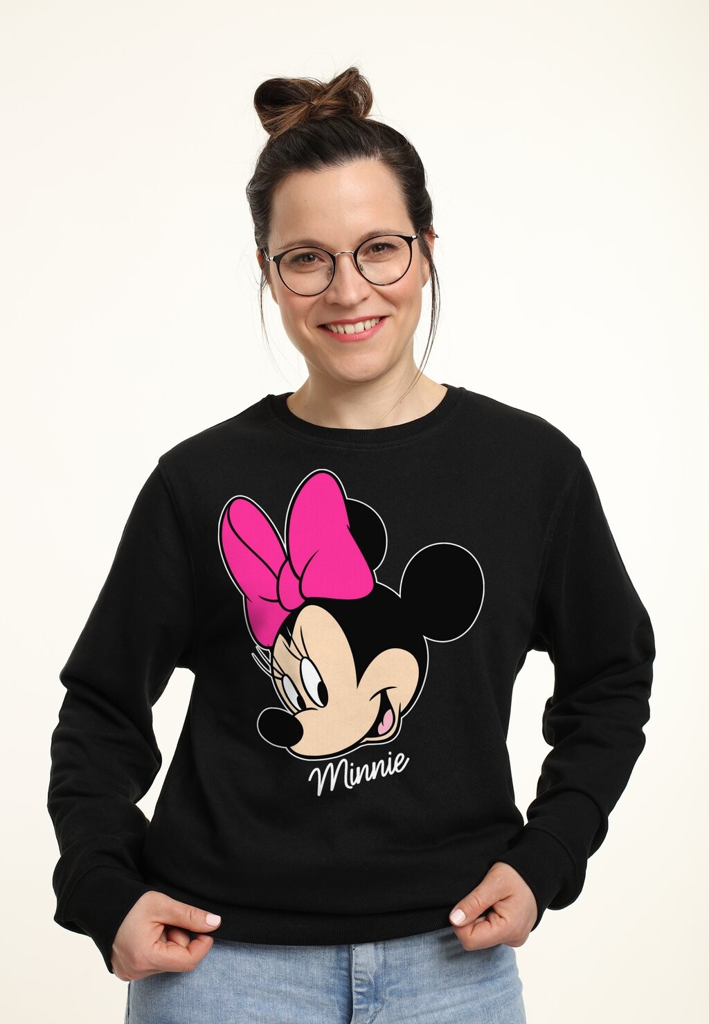 

Толстовка Disney Classic Mickey Minnie Big Face Disney, черный