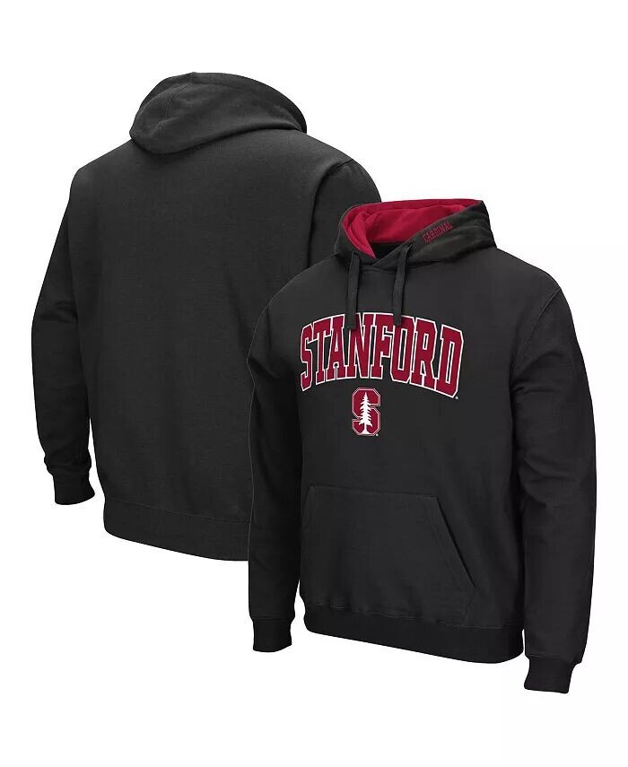 

Мужская черная толстовка с капюшоном Stanford Cardinal Arch Logo 3.0 Colosseum