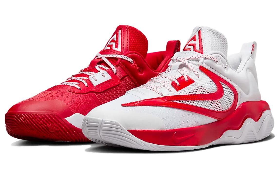 Мужские баскетбольные кроссовки Nike Giannis Immortality, Белый/Красный — фото 3