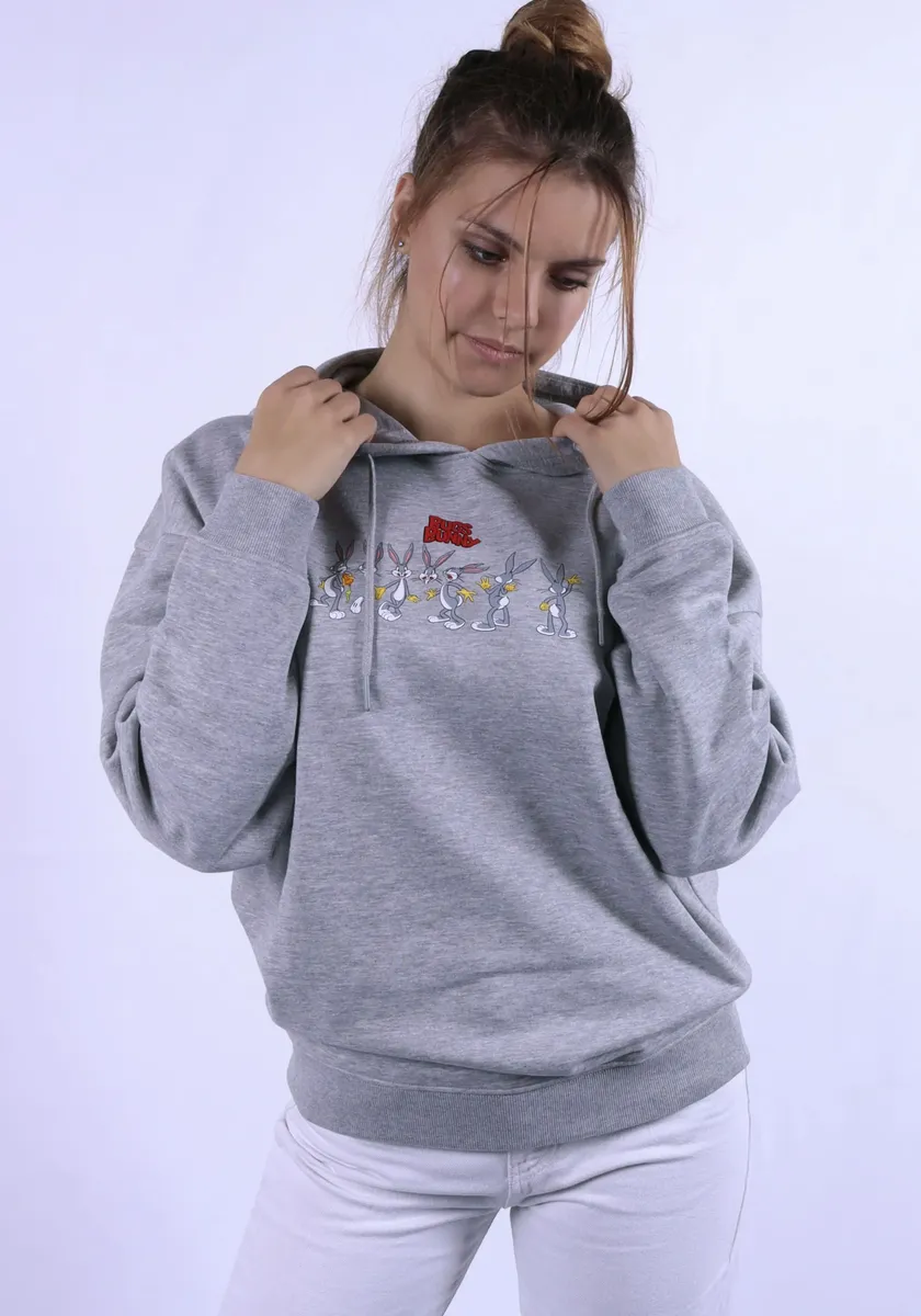 

Толстовка Capelli New York с забавным мультяшным принтом, серый