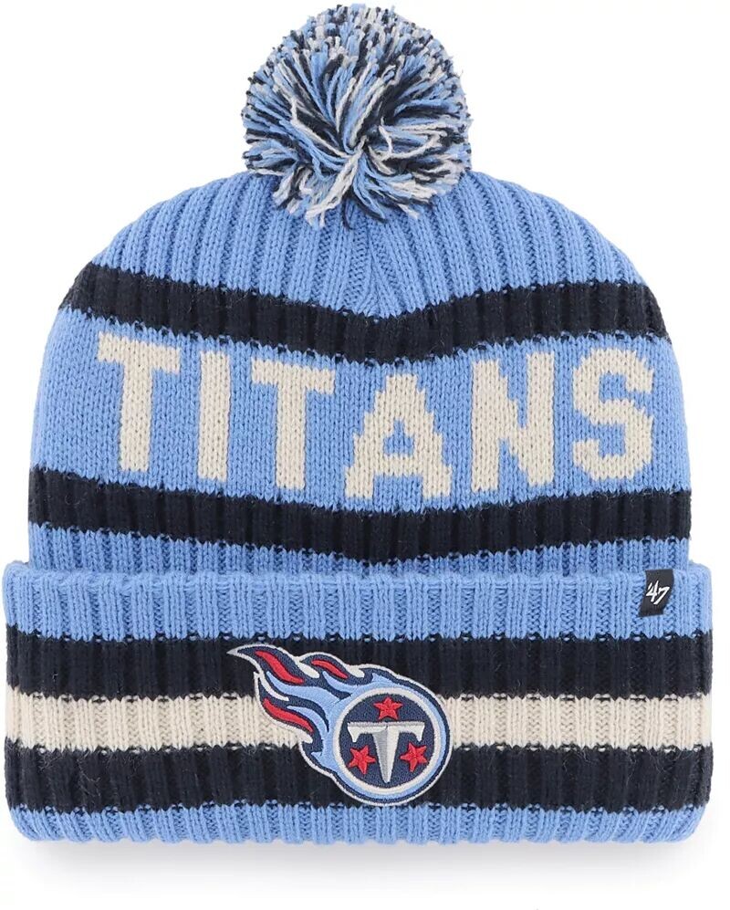 

Мужская темно-синяя вязаная шапка с манжетами '47 Tennessee Titans Bering