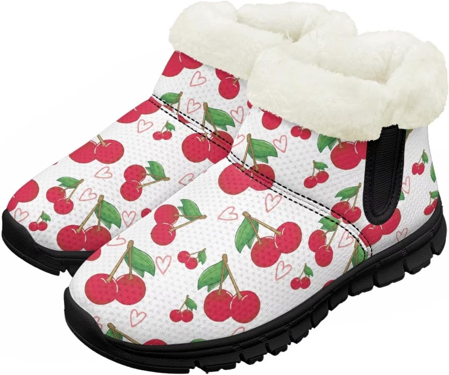 

Детские зимние сапоги теплые водонепроницаемые с меховой подкладкой для мальчиков и девочек, малышей/маленьких детей/старших детей Pzuqiu, Cherry