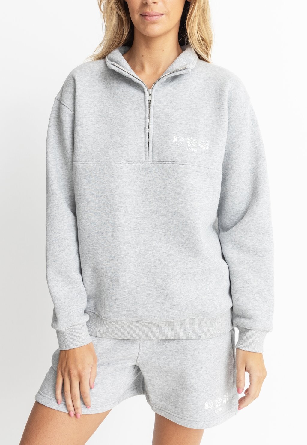 

Флисовый джемпер PACIFICA 1/4 ZIP Rhythm, серый