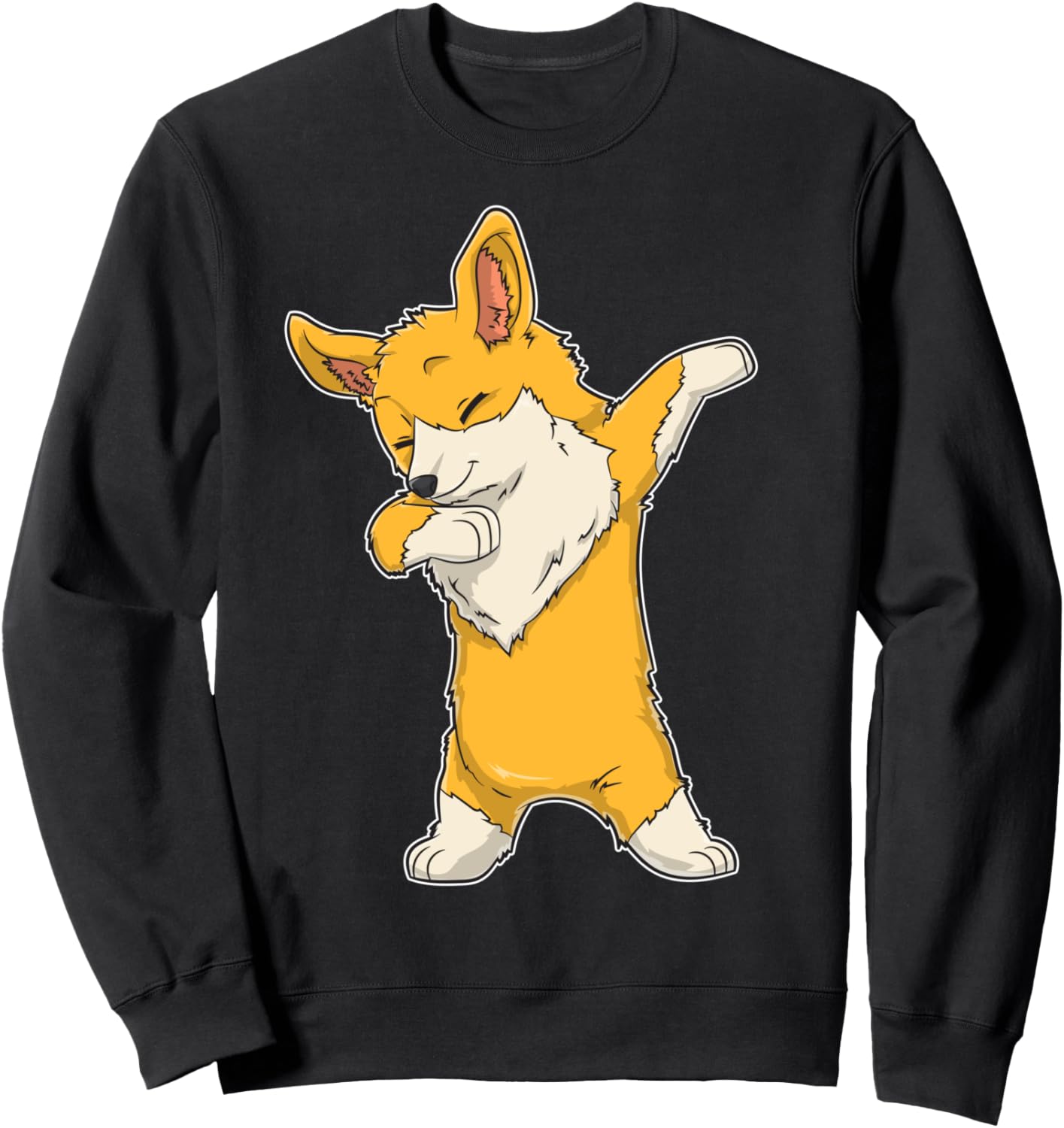 

Забавная толстовка с изображением танцующего корги, подарок для любителей собак, для мужчин и женщин Corgi Du Clothing, черный