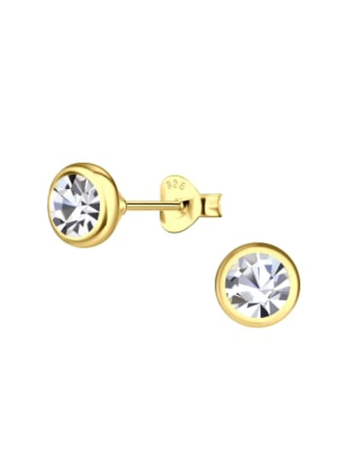 

Alexander York Серьги-гвоздики с цирконием, изготовленные из золота 925 пробы, комплект из 2 штук