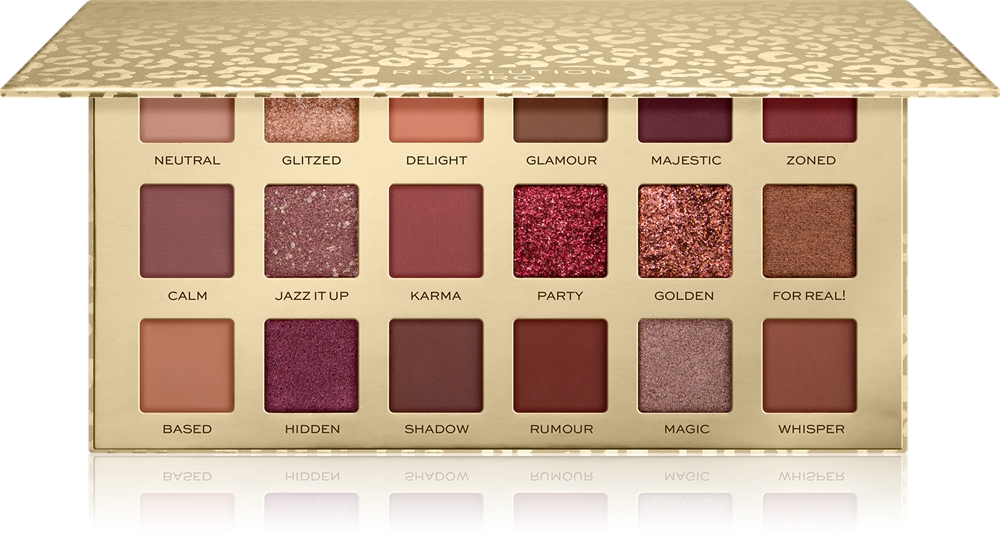 

Новая нейтральная палетка теней для век Revolution Pro, atspalvis new neutral 18× 1 гр