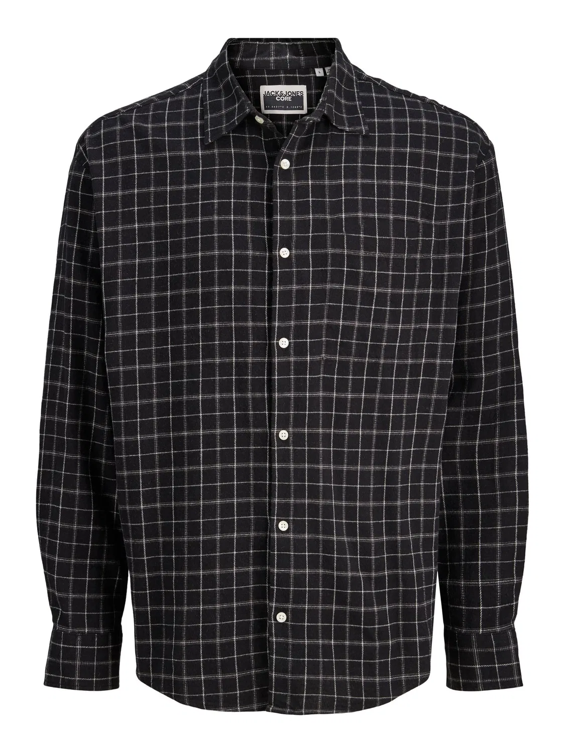 Рубашка в клетку JACK & JONES Junior, черный