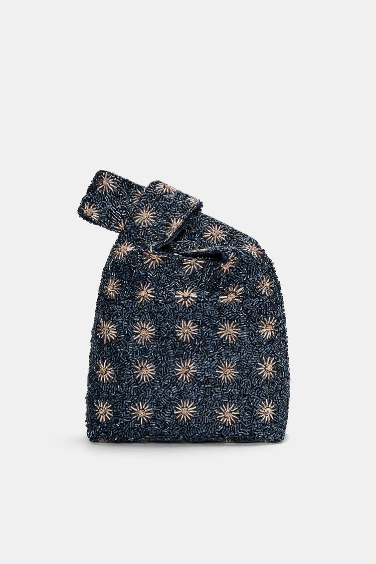 

Сумочка из бисера Pull And Bear, синий