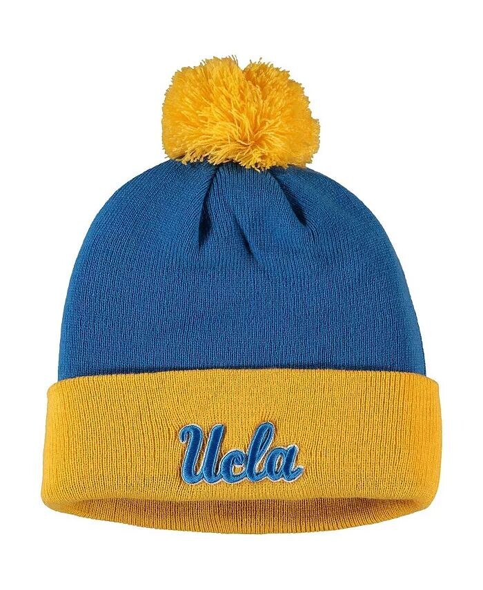 

Мужская сине-золотая шапка UCLA Bruins Core 2-Tone Cuffed Knit с помпоном Top of the World