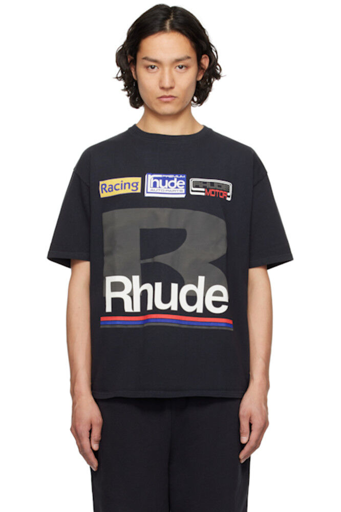 

Футболка с черной нашивкой Petrol Rhude