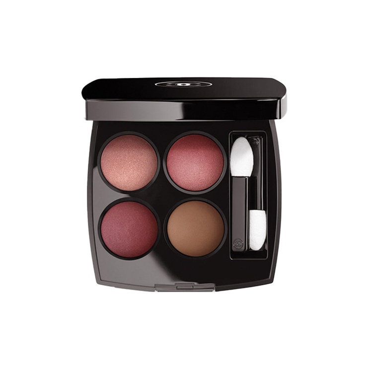 

CHANEL Тени для век пудровые, ограниченная серия, четыре цвета, легко растушевываются, стойкие, ivory white, lilac, mocha pink, 2г