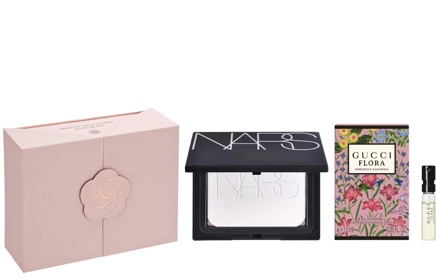 Набор для макияжа: парфюмерная вода Gucci Bloom + светоотражающая пудра NARS, 1,5 мл + 10 г — фото 3