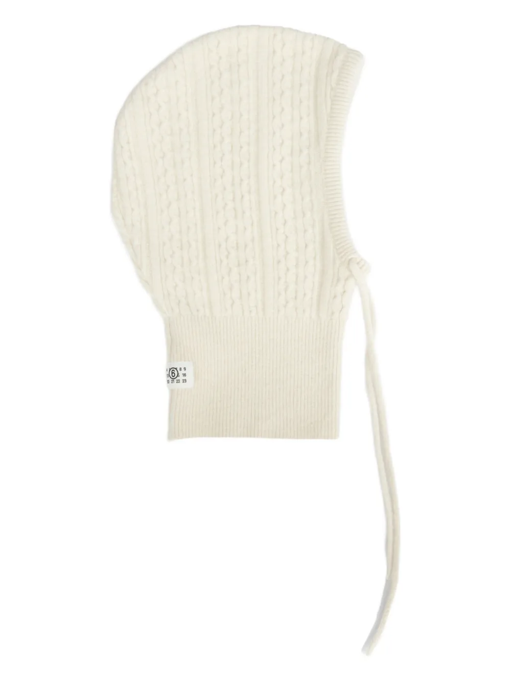 

Вязаная балаклава MM6 Maison Margiela, белый