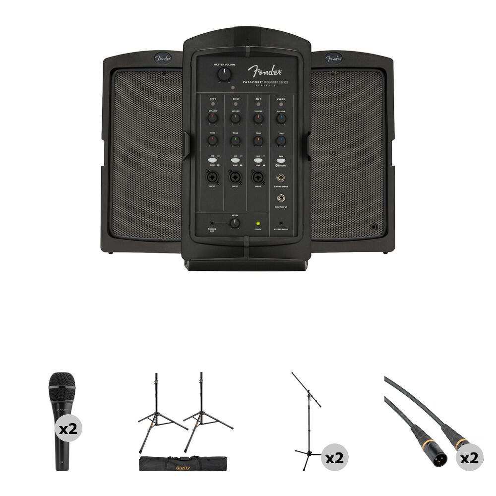 

Портативная PA-системы Fender Passport Conference Series 2 Portable Powered PA Kit with