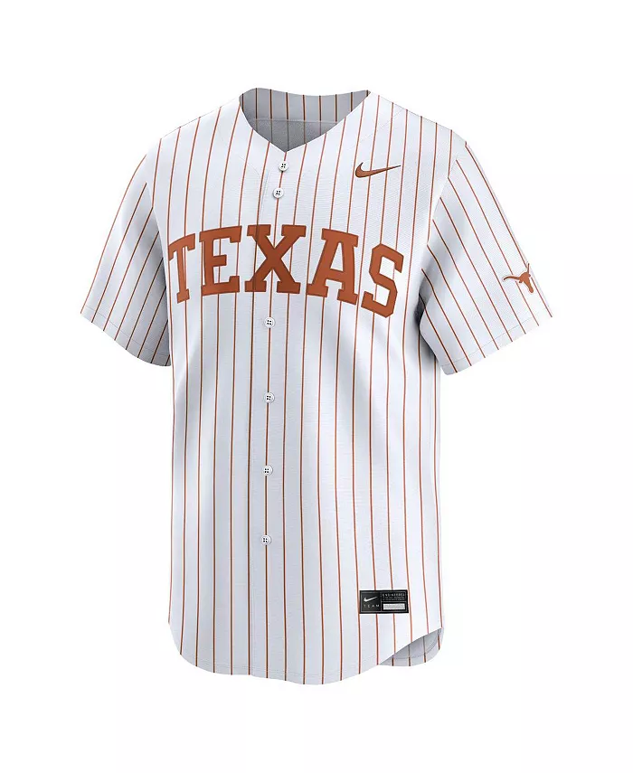 Мужская белая бейсбольная джерси Texas Longhorns College Limited в полоску Nike — фото 3