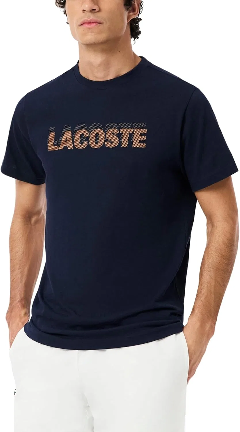 Футболка активная Lacoste Navy Blue/Blossom
