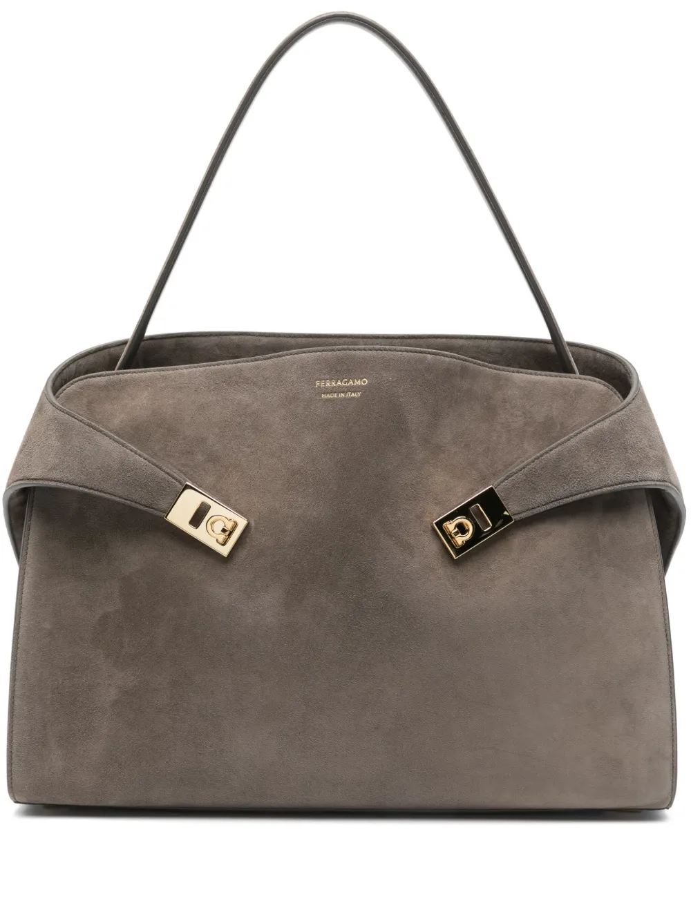 

Сумка-тоут Hug Ferragamo, серый