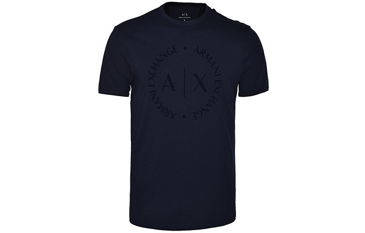 

Футболка мужская темно-синяя Armani Exchange, темно-синий