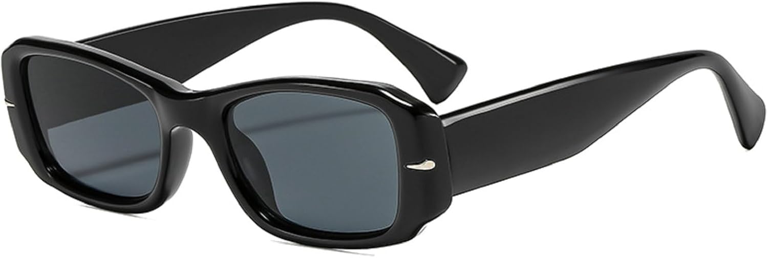 

Квадратные солнцезащитные очки для женщин и мужчин, ретро, ​​маленькие прямоугольные солнцезащитные очки, роскошный дизайн, женские солнцезащитные очки UV400 mincl, Black