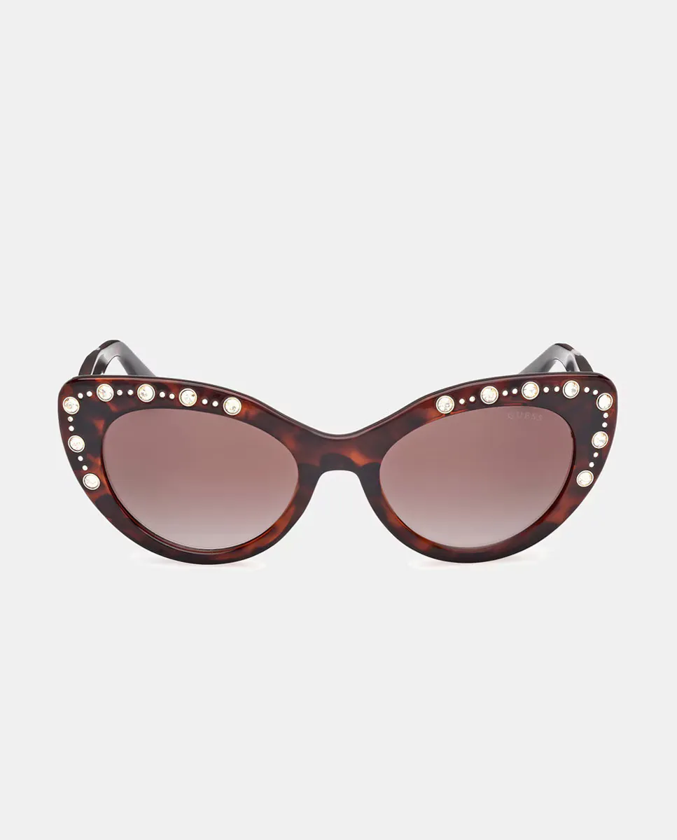 

Женские солнцезащитные очки «кошачий глаз» с градиентными линзами Guess, коричневый
