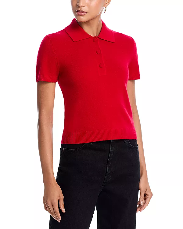 

Эксклюзивный поло-свитер Aqua из 100% кашемира. Aqua, красный